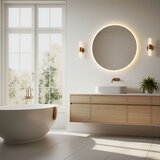Modern Home LED kupaonsko ogledalo 80 cm – 3 boje svjetla, dodirni prekidač | shoptok.hr