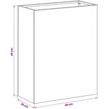  Vrtna saksija 2 kom. Rđa 40 x 20 x 40 cm Otporni čelik - Otporni čelik 40 x 20 x 40 cm 2 | shoptok.hr