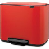 Brabantia Bo pedalni koš 3 x 11 L s 3 plastičnimi vložki - Passion Red Cene