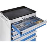 eurokraft pro Komplet za delitev predala, širina x globina omare 700 x 450 mm, višina 75 mm, 9 predelkov | Shoptok.si