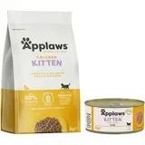 mešano pakiranje suha & mokra hrana - 2 kg Kitten-suha hrana + 6 x 70 g piščančja prsa Kitten hrana