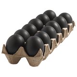  Crna plastična jaja - 12 kom / 6 cm Cene
