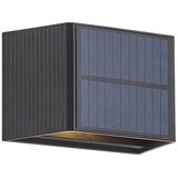 QAZQA Zunanja stenska svetilka črna vključno z LED 2-svetlobna IP65 Solarna - Christof Cene