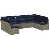  Set sofe 9 kom. Siva poliratan 289 x 177 x 85 cm | Shoptok.si
