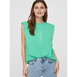 Vero Moda Light green T-shirt with inscription Hollie - Women