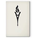 Slika - Torch Shaped Like an Inverted Eiffel Tower 60x90 Standard | shoptok.hr