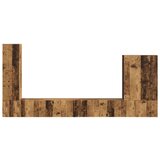  Namestitev na steno 6 pcs Star les - - Rjava - 78.96 - 98 x 31 x 29,5 cm - 2025-vidaXL-Uvoz_2 | Shoptok.si