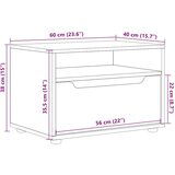 vidaXL TV omarica VISNES Betonsko siva 60x40x38 cm Inženirski les | Shoptok.si