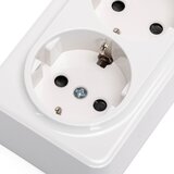 Aigostar trojna zidna kućna utičnica schuko 250V bela | Eponuda.com