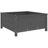  Vrtna sadilica siva 82,5 x 82,5 x 39 cm od masivne borovine | shoptok.hr