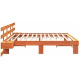  Krevetna konstrukcija Smeđa 200 x 200 cm Čvrsto borovo drvo | shoptok.hr