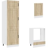  7-dijelni set kuhinjskih ormarića Kalmar konstruiranog drva | shoptok.hr