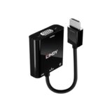 Lindy 38285 prilagodnik za video kabel 0,1 m HDMI Tip A (Standard) VGA (D-Sub) Črna | Shoptok.si
