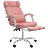  Uredski naslonjač od umjetne kože ružičasti | shoptok.hr
