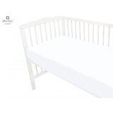 MimiNu Pamučna plahta s elastičnom trakom 120x60 cm - White | shoptok.hr