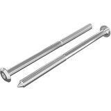 vidaXL Pohištveni vijaki 2 pcs srebrna M6 x 100 mm Jeklo, (5000163846) | Shoptok.si