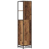 vidaXL Kupaonski ormar s ladicama Staro drvo 35 x 37.5 x 166 cm | shoptok.hr