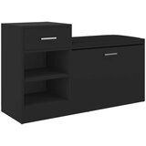 vidaXL Klupa za cipele crna 94,5 x 31 x 57 cm od iverice | shoptok.hr