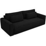 Makamii Crna baršunasti sklopiva/s prostorom za odlaganje sofa 238 cm Kapua – | shoptok.hr