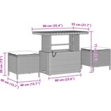  8-dijelni vrtni set sofe s jastucima crna poli ratan akacija | shoptok.hr