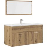  3-delni komplet kopalniškega pohištva, inženirski les, 90×46×38,5 cm | Shoptok.si