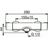 Hansa termostatska armatura za kad Micra (58162171) | Shoptok.si