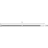 Hellermann Tyton kabelske vezalke 7,6x360 črne T150R-N66-BK-C1, (20858267) | Shoptok.si