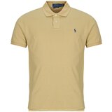 Polo Ralph Lauren Polo majice kratki rokavi POLO AJUSTE DROIT EN COTON BASIC MESH Bež | Shoptok.si