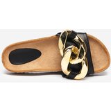 Resti Royalfashion Black women's flip-flops with ornament in Fixci | Shoptok.si