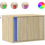 Maison Chic Stenski Dvo delni komplet Nočne omarice - Nočne mize z LED lučkami sonoma hrast, (21689865) | Shoptok.si