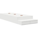  Krevet s ladicama s ladicama Bijelo 100 cm Konstruirano drvo | shoptok.hr