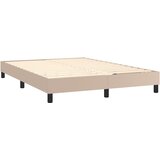  box spring madrac LED cappuccino 140x190cm umjetna koža | shoptok.hr