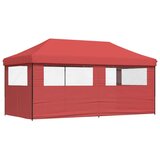 Šator za svadbe - šator za zabave Tamno crvena 292 x 580 x 315 cm Oxford tkanina - Tamno crvena s dvije bočne zidove Da | shoptok.hr