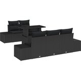  Set sofe 6 kom. Crna poliratan 100 x 55 x 73 cm | Shoptok.si