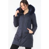 Dewberry Z6668 WOMEN'S COAT-NAVY BLUE | Shoptok.si