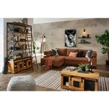 Hom`in KOTNA SEDEŽNA GARNITURA, šenilja barve konjaka | Shoptok.si