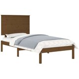  Posteljni okvir medeno rjav iz trdne borovine 100x200 cm, (20643163) | Shoptok.si