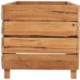 In Visoka greda 150x40x38 cm reciklirana tikovina in jeklo | Shoptok.si