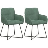 vidaXL Jedilni stoli 2 pcs Žamet Morsko zelena 59 x 56,5 x 86 cm, (5000296912) | Shoptok.si