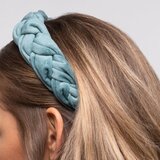 Notino Grace Collection Braided velvet headband obroč za lase | Shoptok.si