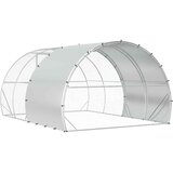  Kokošinjac Srebrna 400 x 300 x 200 cm Pocinčani čelik | shoptok.hr