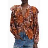Desigual ženska košulja dugih rukava, narančasta | shoptok.hr