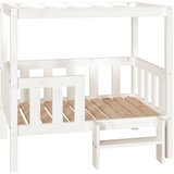  Krevet za pse bijeli 95,5x73,5x90 cm od masivne borovine | shoptok.hr