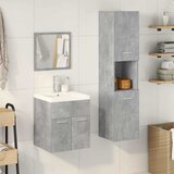 Maison Chic Kopalniško pohištvo - Kopalniški sestavi 4 kosa betonsko sive barve konstruiran les, (21788322) | Shoptok.si
