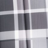 vidaXL Blazina za ležalnik siv karo vzorec 200x50x3 cm blago | Shoptok.si