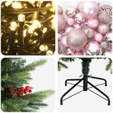  Umjetno božićno drvce s kuglicom 150 cm 150 LED lampica | shoptok.hr