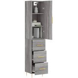  Visoka komoda siva sonome 34,5x34x180 cm od konstruiranog drva | Eponuda.ba
