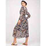 Italy Moda Dress-DHJ-SK-11389-2.52P-black-beige | shoptok.hr