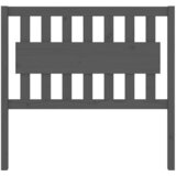  Uzglavlje za krevet sivi 105,5 x 4 x 100 cm od masivne borovine | Eponuda.com