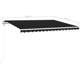  Automatska tenda sa senzorom za vjetar LED 400x300 cm antracit | shoptok.hr